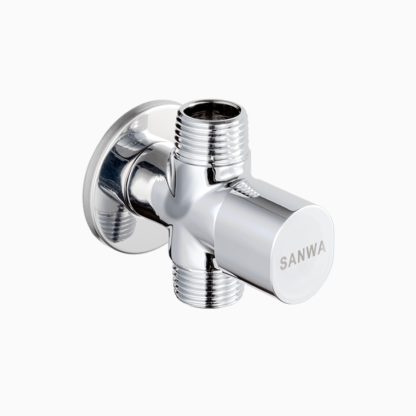 วาล์วเปิด-ปิดน้ำเซรามิค (สต๊อปวาล์ว) 2 ทาง 2/4″ - Image 2